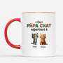6605MFR2 mug de noel personnalise ce papa chat appartient a 6605mkv5d