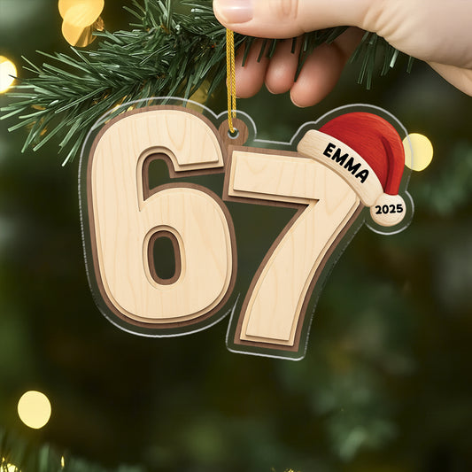 6611OFR2 ornement acrylique personnalise deco noel drole 6611o3vza