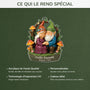6612OFR4 effet dimpression 3d ornement noel acrylique personnalise vieillir ensemble avec couple de nains 6612o3vng