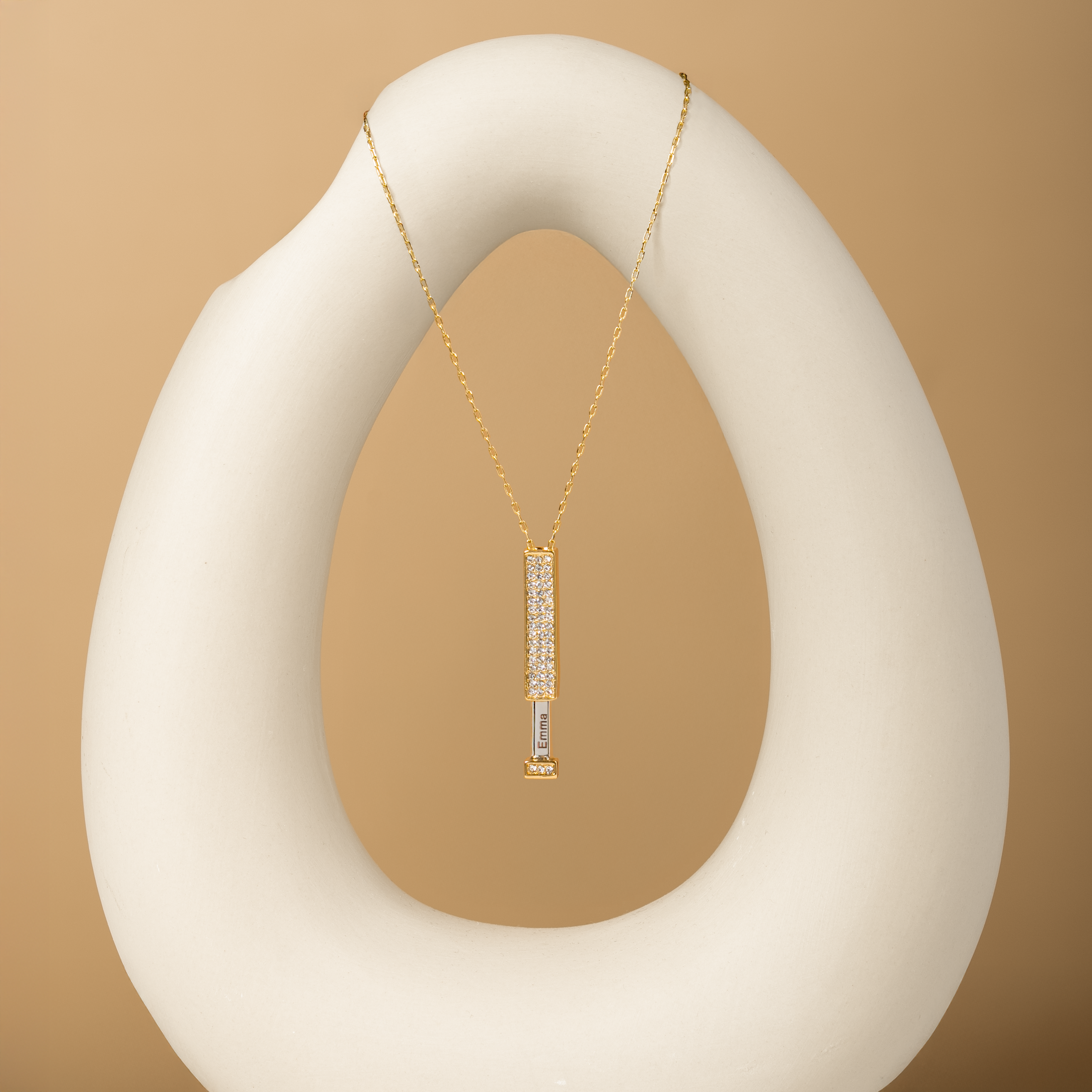 6618JFR2 collier barre personnalise pour femmehomme message cache 6618j0v5a