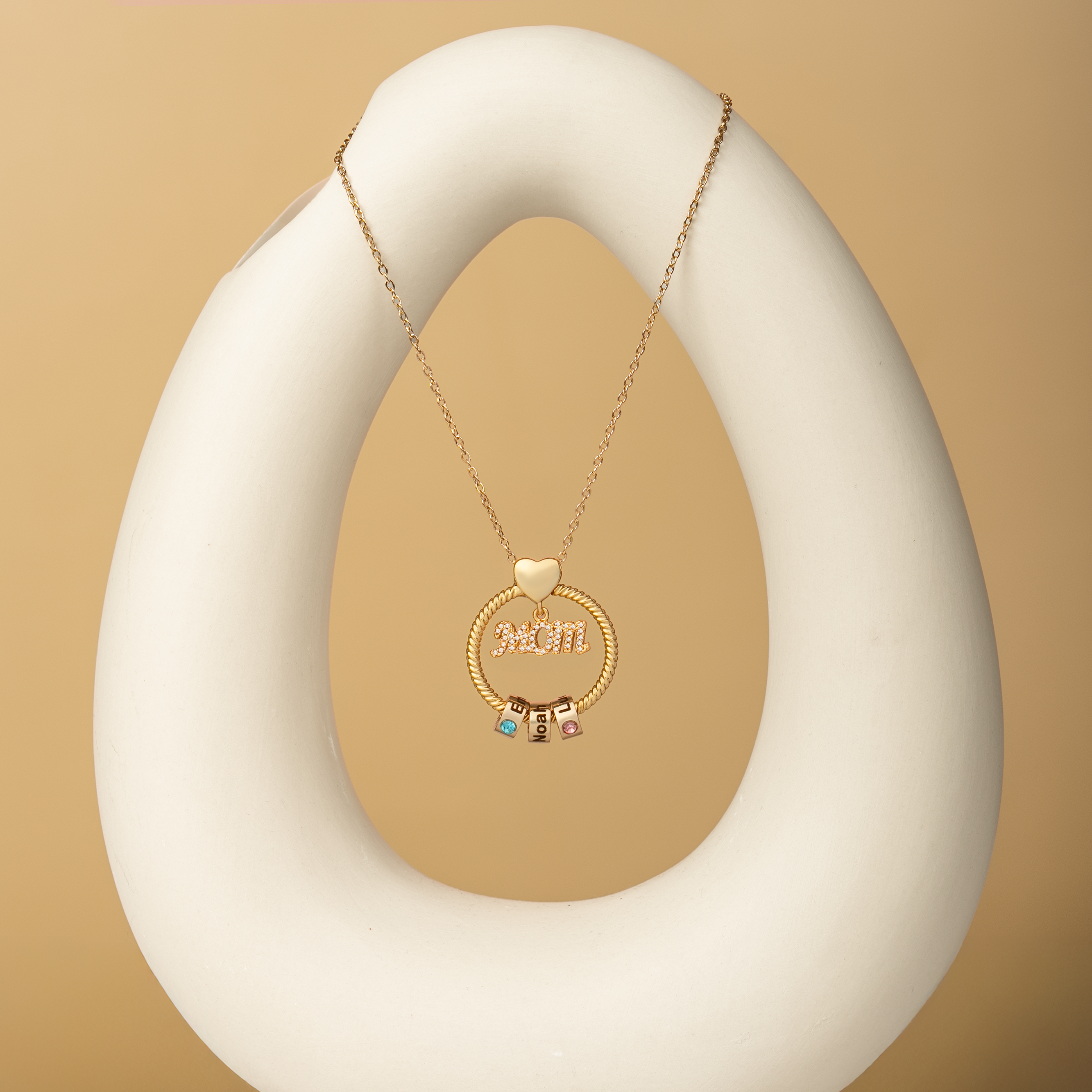 6619JFR1 collier avec pierre de naissance personnalise et pendentif anneau cadeau pour femmehomme 6619j0l5a_2