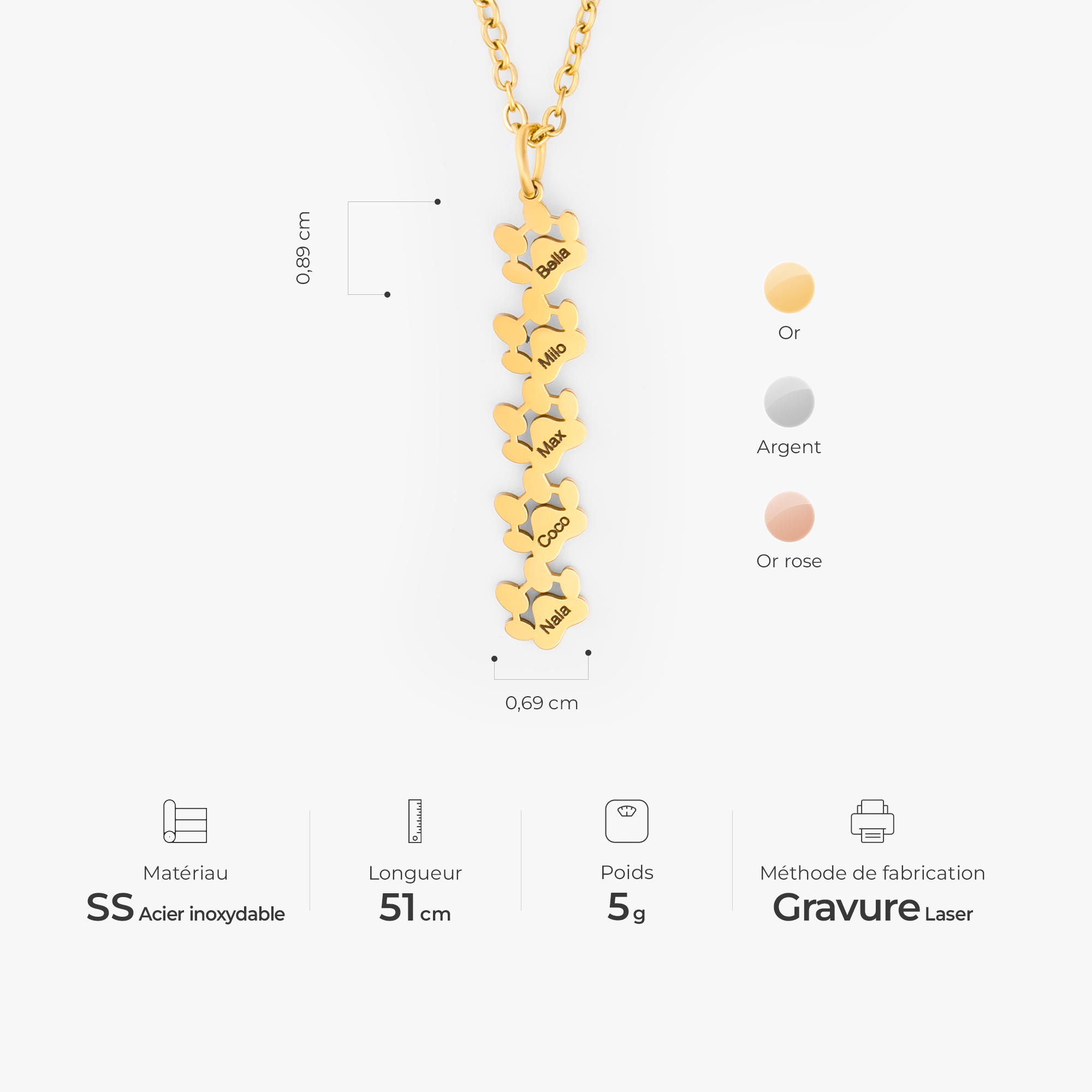 6621JFR1 collier personnalise_ patte de chien et chat pour femmehomme mon petit 6621j0l5a_3