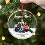 6629OFR2 ornement de noel en verre personnalise famille pour toujours avec photo 6629o6q5i