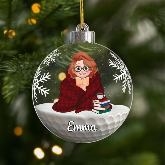 6635OFR1 ornement noel acrylique personnalise jaime les livres 6635o3q5a