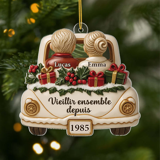 6637OFR1 effet dimpression 3d ornement noel acrylique personnalise couple ensemble depuis 6637o3p5g