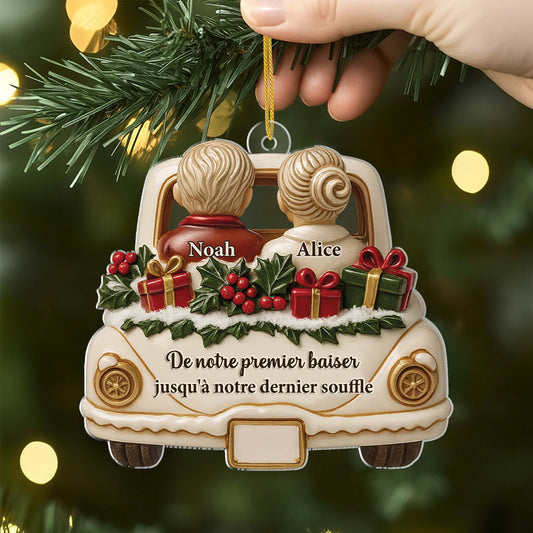 6637OFR2 effet dimpression 3d ornement noel acrylique personnalise couple ensemble depuis 6637o3p5g