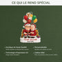 6640OFR4 effet dimpression 3d ornement acrylique personnalise vieillir ensemble couple pere noel 6640ot5tg