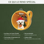 6641OFR4 effet dimpression 3d ornement noel acrylique personnalise chien endormi 6641o3m5c