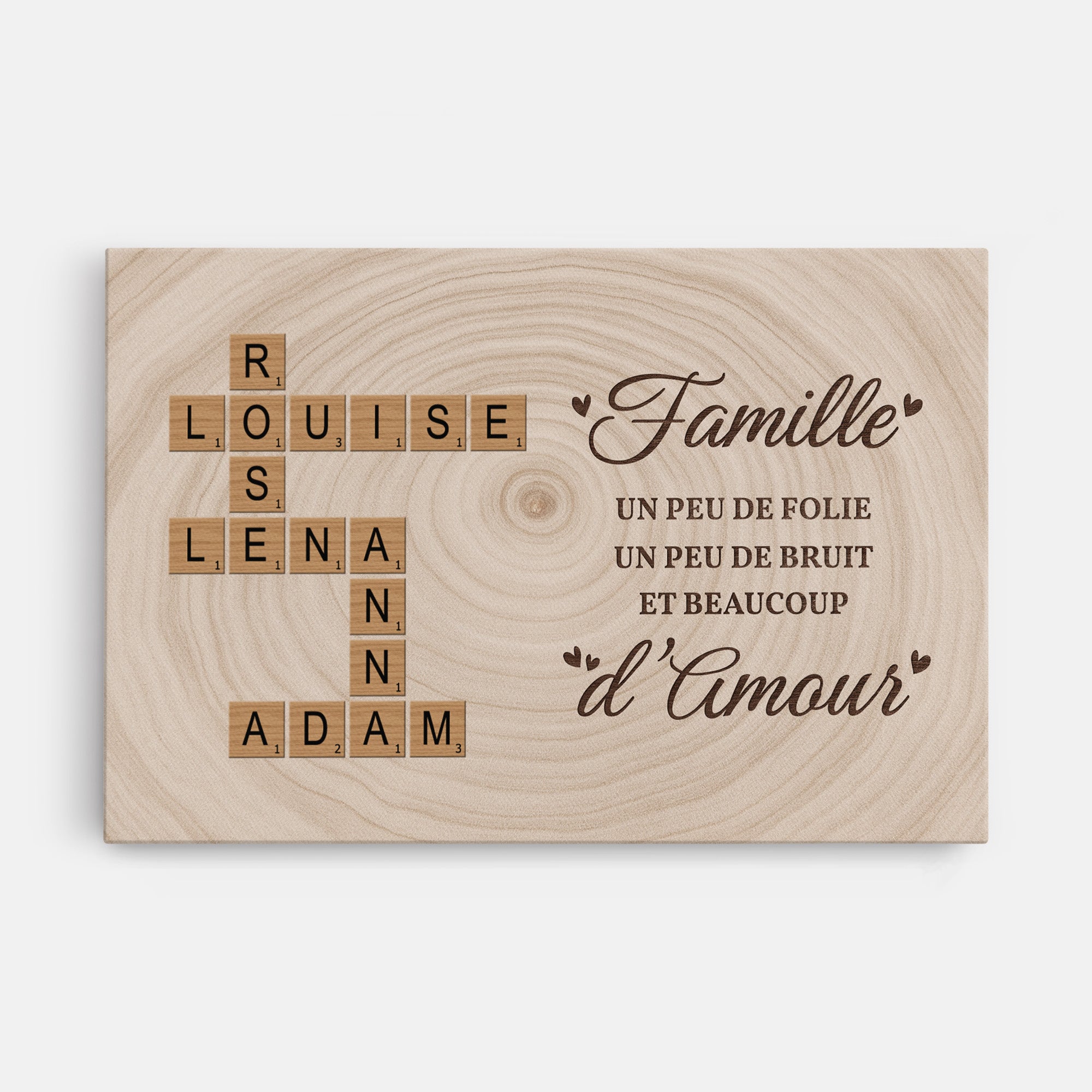 6648CFR1 toile mot croise personnalise cest notre famille 6648c8qci