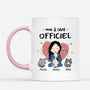 6649MFR2 mug personnalise chat pour femme pyjama officiel avec coeur 6649mkv5d