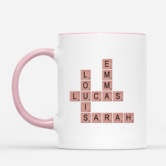 6660MFR2 mug personnalise collegue avec mot croise une equipe formidable 6660mtqto