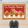 6664DFR2 paillasson personnalise famille biscuit de noel 6664d86wi