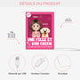 6669LFR1 effet dimpression 3d lightbox personnalisable de noel une fille et son chien 6669lcv5d_3