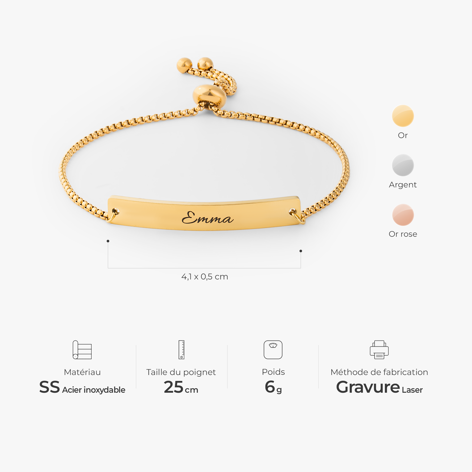 6676JFR1 bracelet prenom personnalise femme_homme petit coeur 6676j0l5b_3