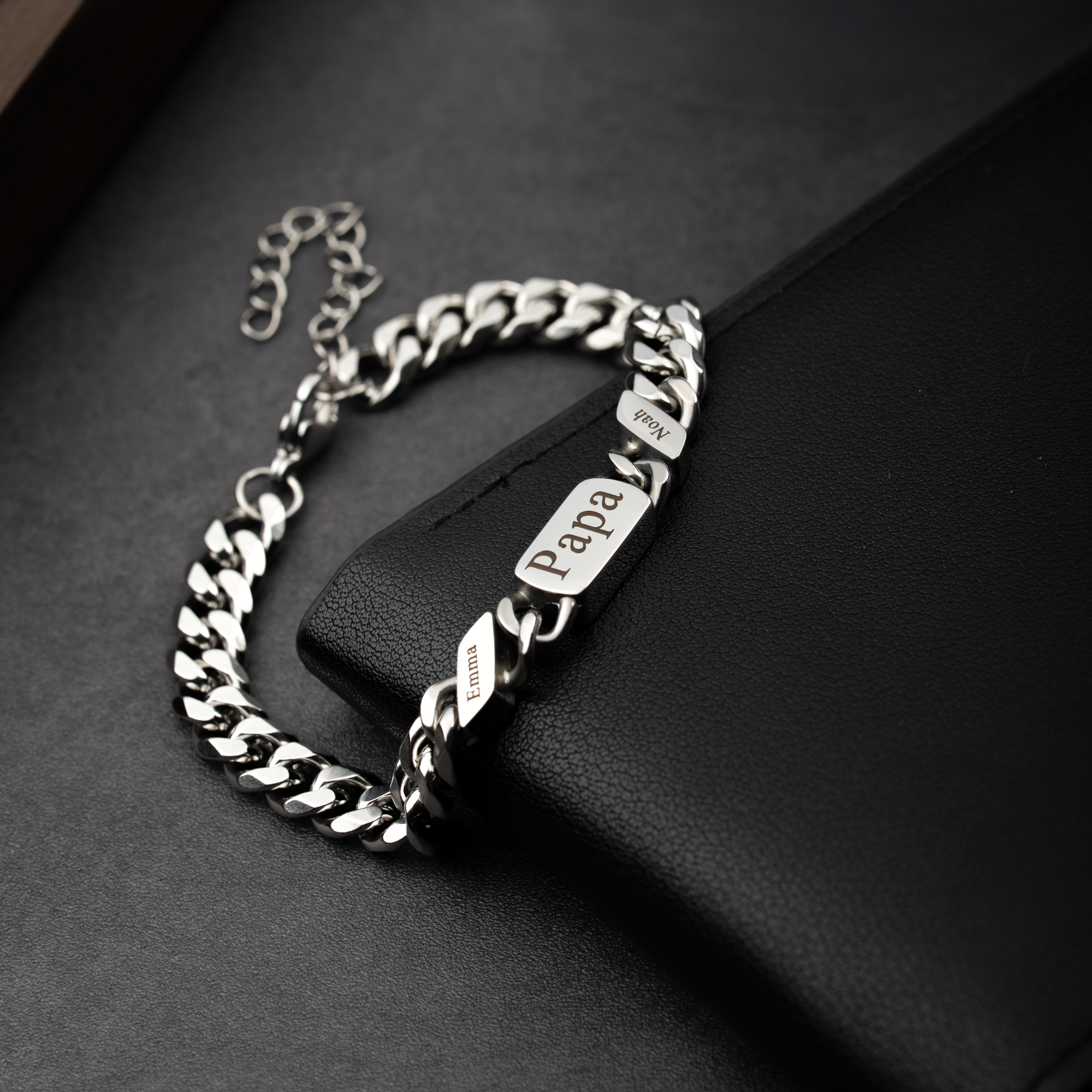 6677JFR2 bracelet gourmette homme_ personnalisable avec prenom 6677j0v5b