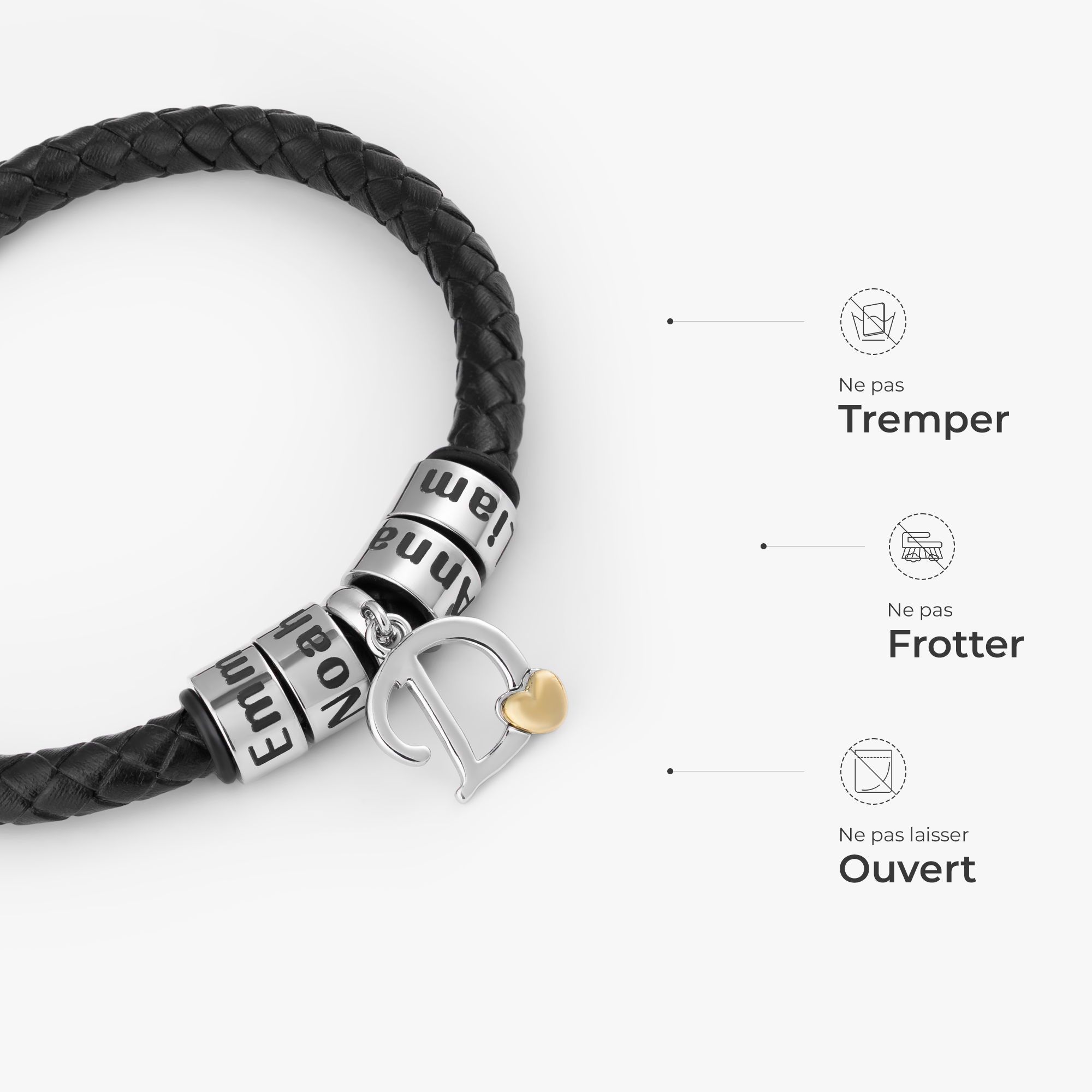 6678JFR5 bracelet cuir personnalise homme_ cadeau unique pour homme 6678j0y5b