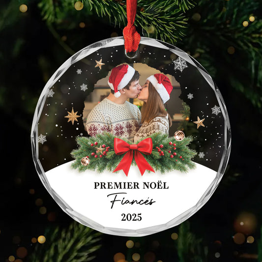 6680OFR1 ornement de noel en verre personnalise pour couple premier noel fiances 6680okv5g