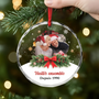 6681OFR2 ornement de noel en verre personnalise vieillir ensemble avec photo couple 6681okt5g