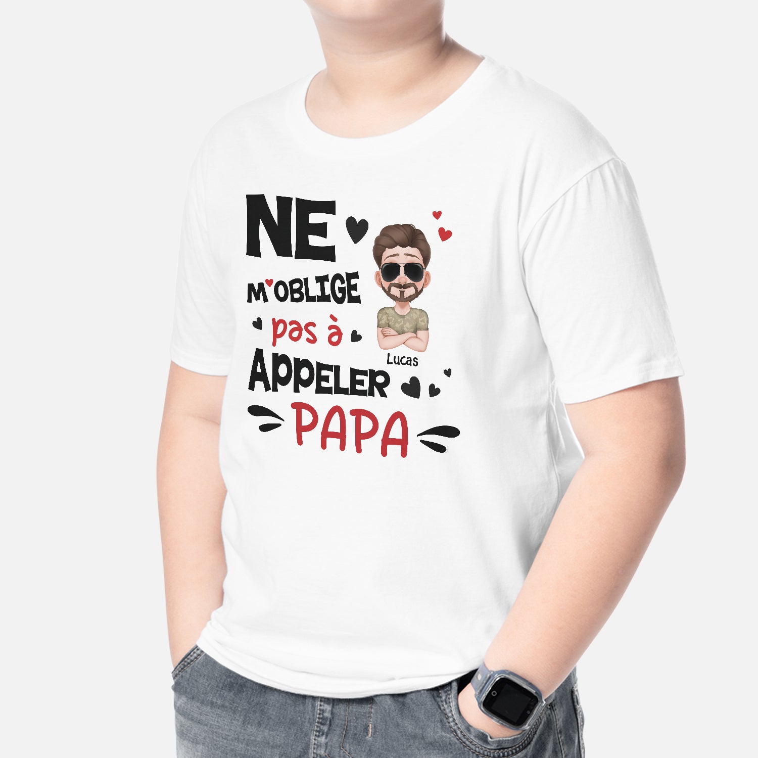 6682AFR2 t shirt enfant personnalise ne m_oblige pas a appeler mamie papy 6682a8mnk_94089582 8d0e 48ab 8b83 451aa74f0bc6