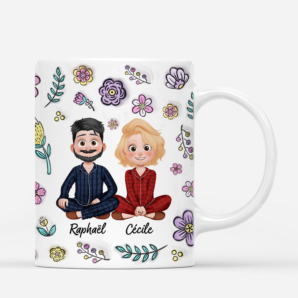 6693MFR3 effet dimpression 3d mug personnalise amis merci d_etre mon therapeute benevole 6693m3vmf