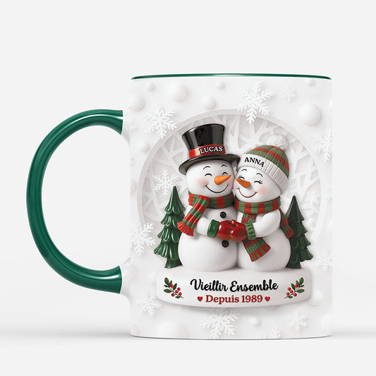 6697MFR2 effet dimpression 3d mug personnalise couple de noel vieillir ensemble 6697mkttg