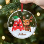 6707OFR2 ornement noel en verre personnalise renne enfant avec lettre de prenom 6707o8ztk