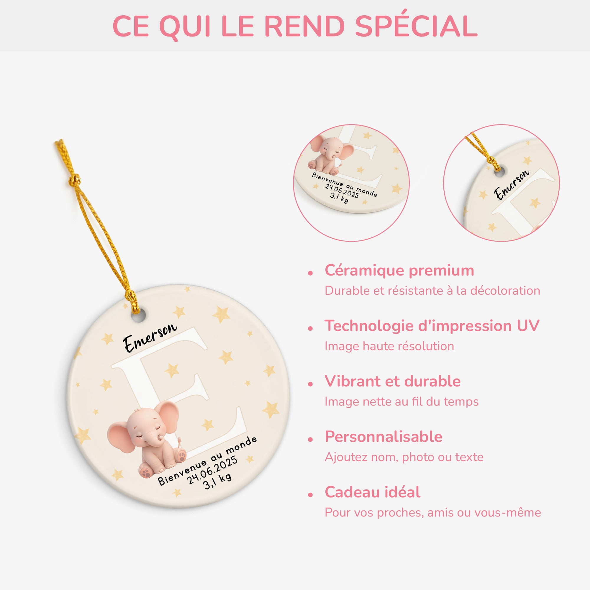 6718OFR1 ornement noel ceramique personnalise pour bebe bienvenue au monde 6718o8lck_4