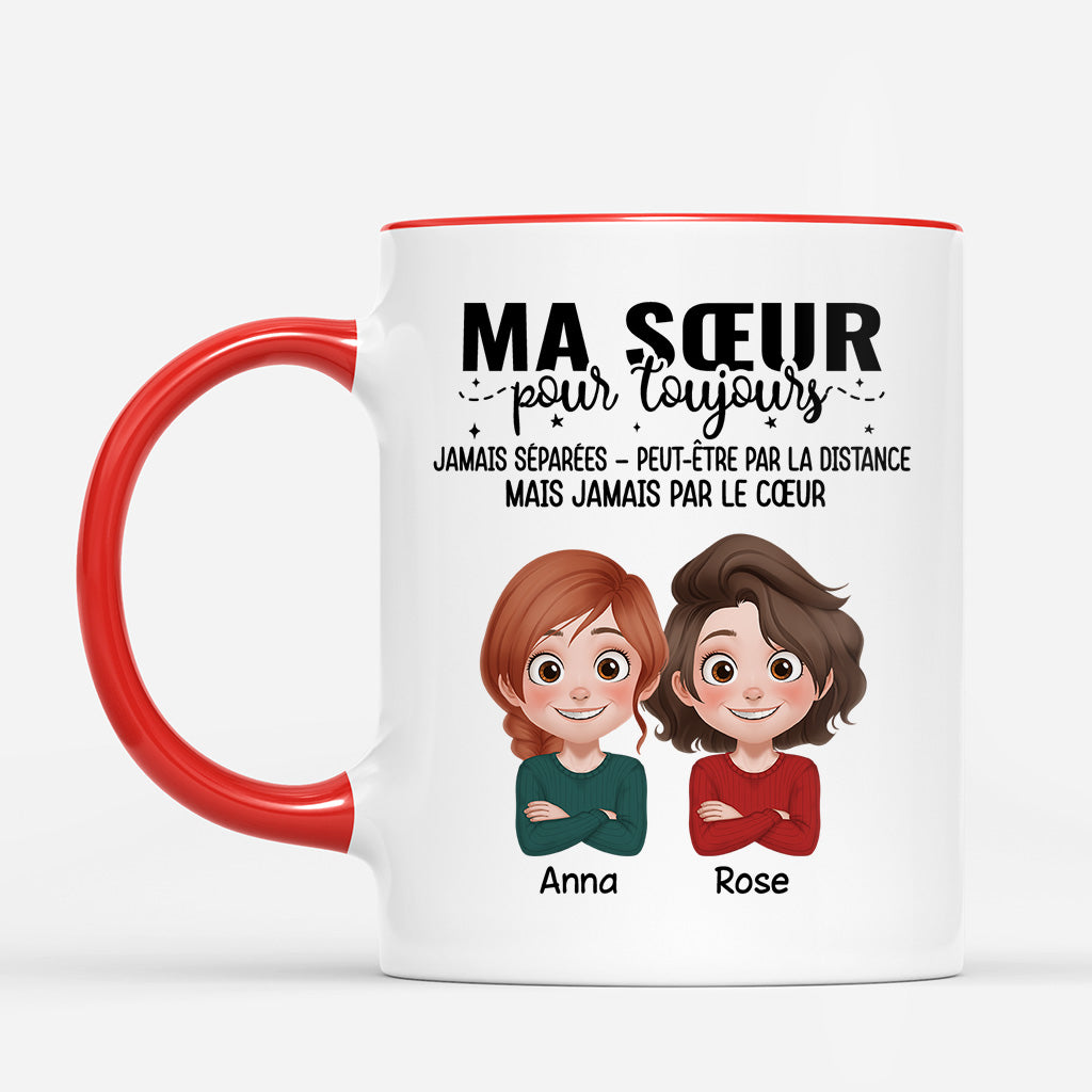 6720MFR2 mug personnalise famille frere et soeur pour toujours 6720m3tmi