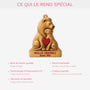 6726OFR4 effet dimpression 3d ornement noel en bois a 1 couche personnalise vieillir ensemble couple lion 6726o3tmg