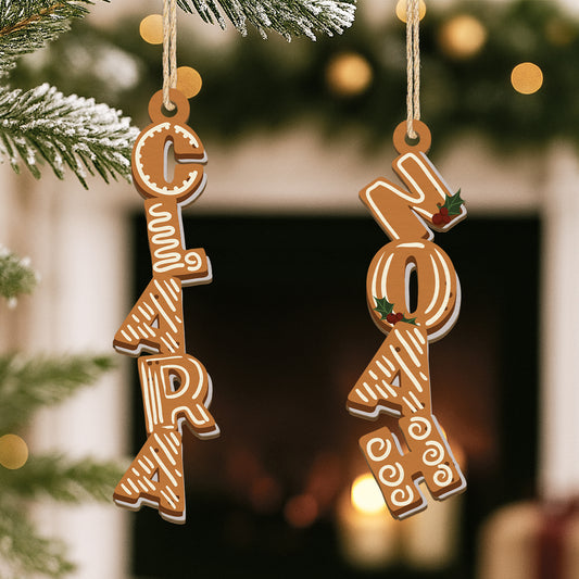 6730OFR2 ornement en bois a 1 couche personnalise pour femmehomme lettres style biscuits de noel 6730okzzb