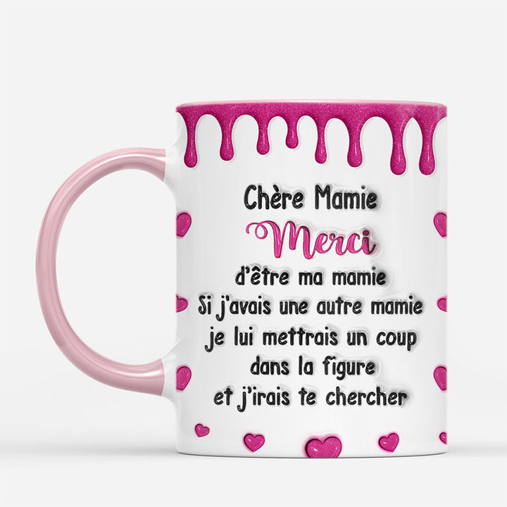 Mug Personnalisé Mamie / Maman Tenant Les Mains – Tasse Céramique 325 Ml – Cadeau Fête Des Mères, Anniversaire