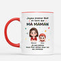 6738MFR2 mug personnalise pour maman papa joyeux premier noel avec bebe 6738m6zza