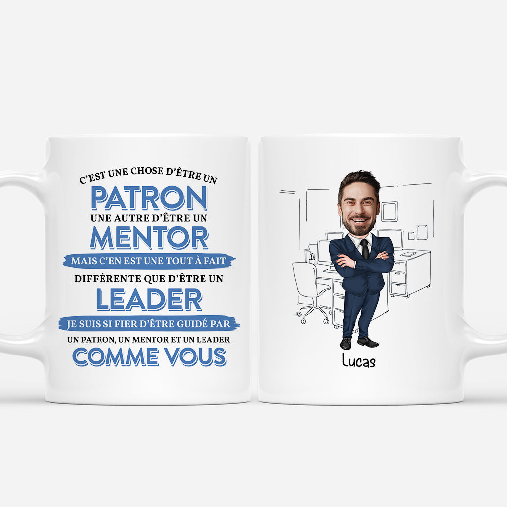 6739MFR1 mug personnalise collegue un leader comme vous 6739m6zzo