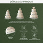 6749OFR3 ornement acrylique personnalise pour couple fiance gateau de mariage 6749o8vtg