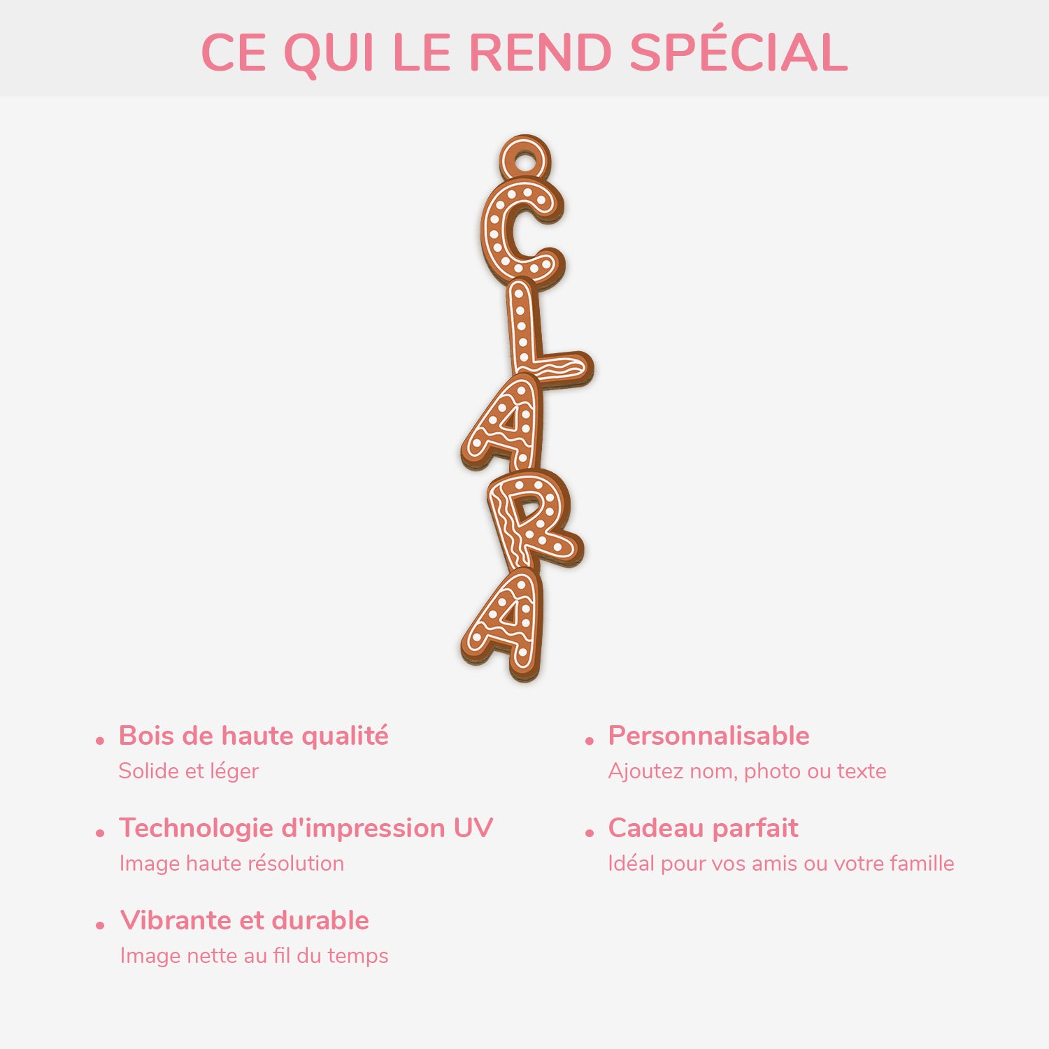 6756OFR4 ornement noel en bois a 1 couche personnalise femmehomme lettre de prenom style biscuit 6756otxza