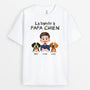 6762AFR1 t shirt personnalise chien la bande a papa chien 6762akt5c