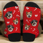 6768JFR2 chaussettes personnalisees avec photo noel de mon chien 6768jkxzc