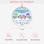 6773OFR3 ornement ceramique personnalise premier noel de famille bonhomme de neige 6773otzni