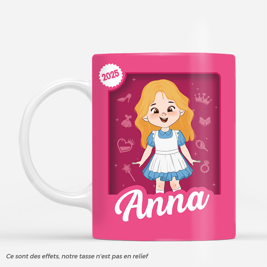 6774MFR1 mug enfant personnalise une jolie poupee 6774mkltk_1
