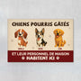 6789DFR1 paillasson personnalise chiens pourris gates habitent ici 6789d8v5c