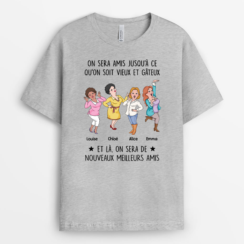 6803AFR2 t shirt personnalise amies jusqua ce quon soit vieilles 6803a8ltf