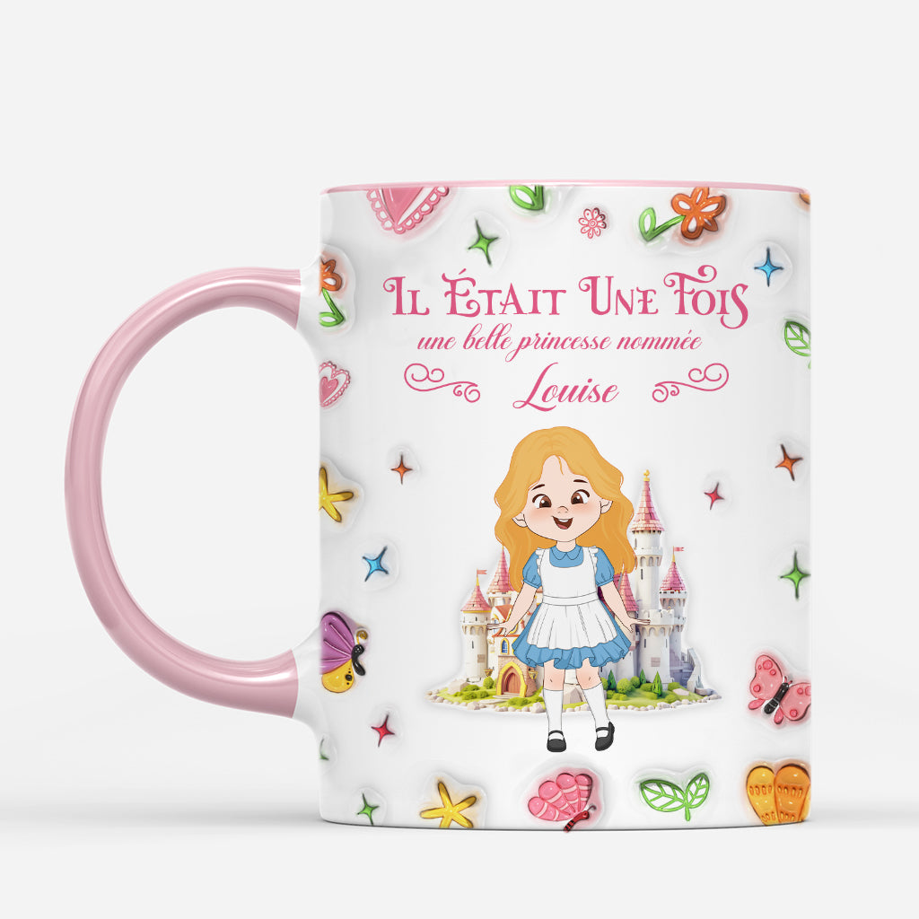 6804MFR2 effet dimpression 3d mug enfant personnalise une belle princesse 6804m8qak