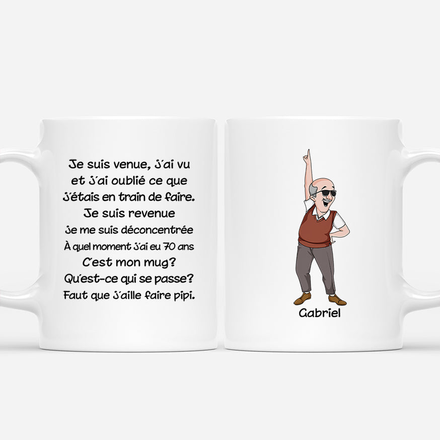 6911MFR1 mug personnalise pour femmehomme a quel moment j_ai eu 70 ans 6911m8qmb