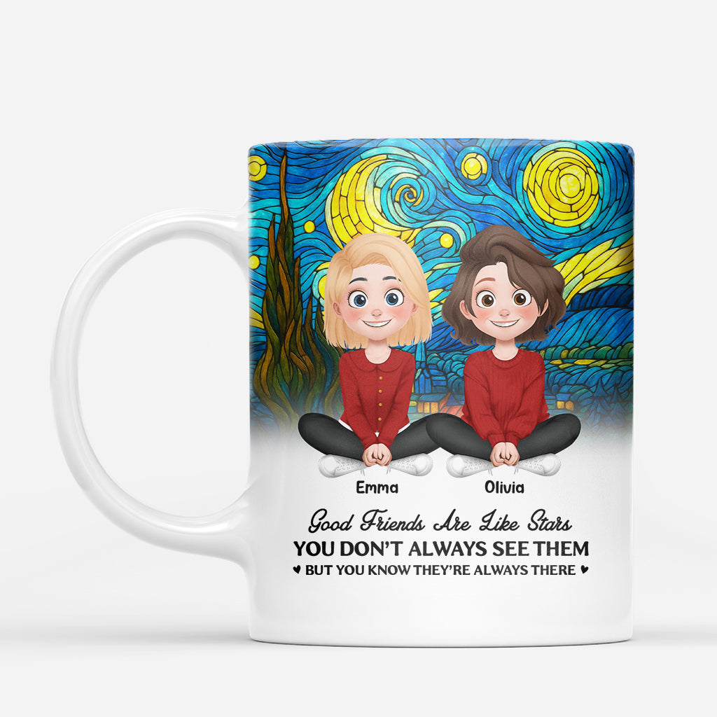 6917MUS1 personalized best friend mugs good friends are like stars gifts 6917MKLNF_1