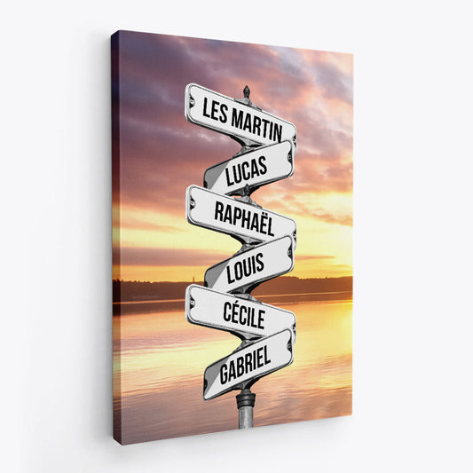 6925CFR2 toile personnalise pour famille noel en foret_ 6925c3vai