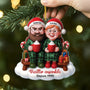 6926OFR2 effet dimpression 3d ornement acrylique personnalise pour couple pere et mere noel vieillir ensemble 6926o6vmg