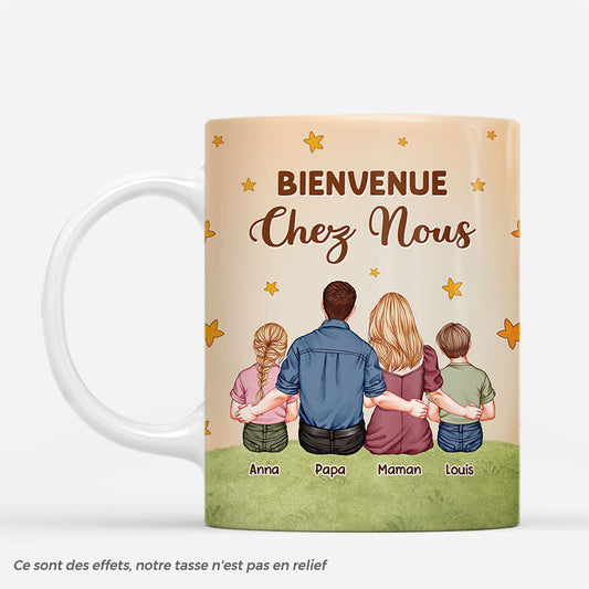 6927MFR1 mug personnalise famille et chatchien notre famille sous les etoiles 6927m8vti