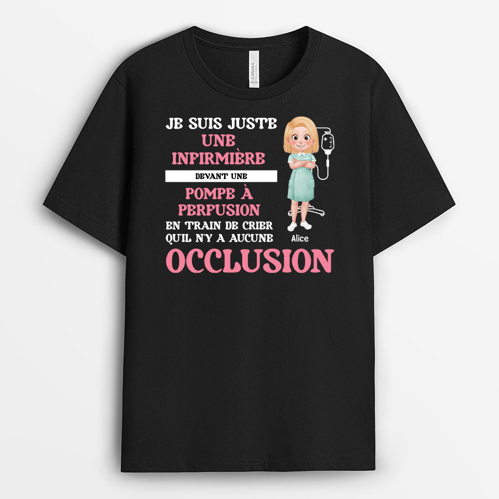 6931AFR1 t shirt personnalise je suis juste une infirmieredocteur 6931atvnn