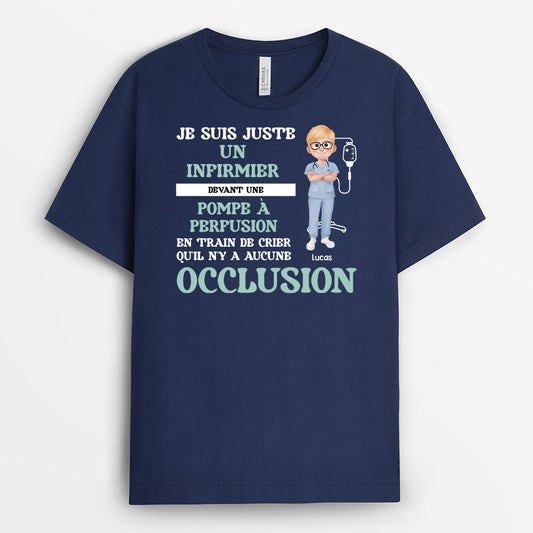 6931AFR2 t shirt personnalise je suis juste une infirmieredocteur 6931atvnn