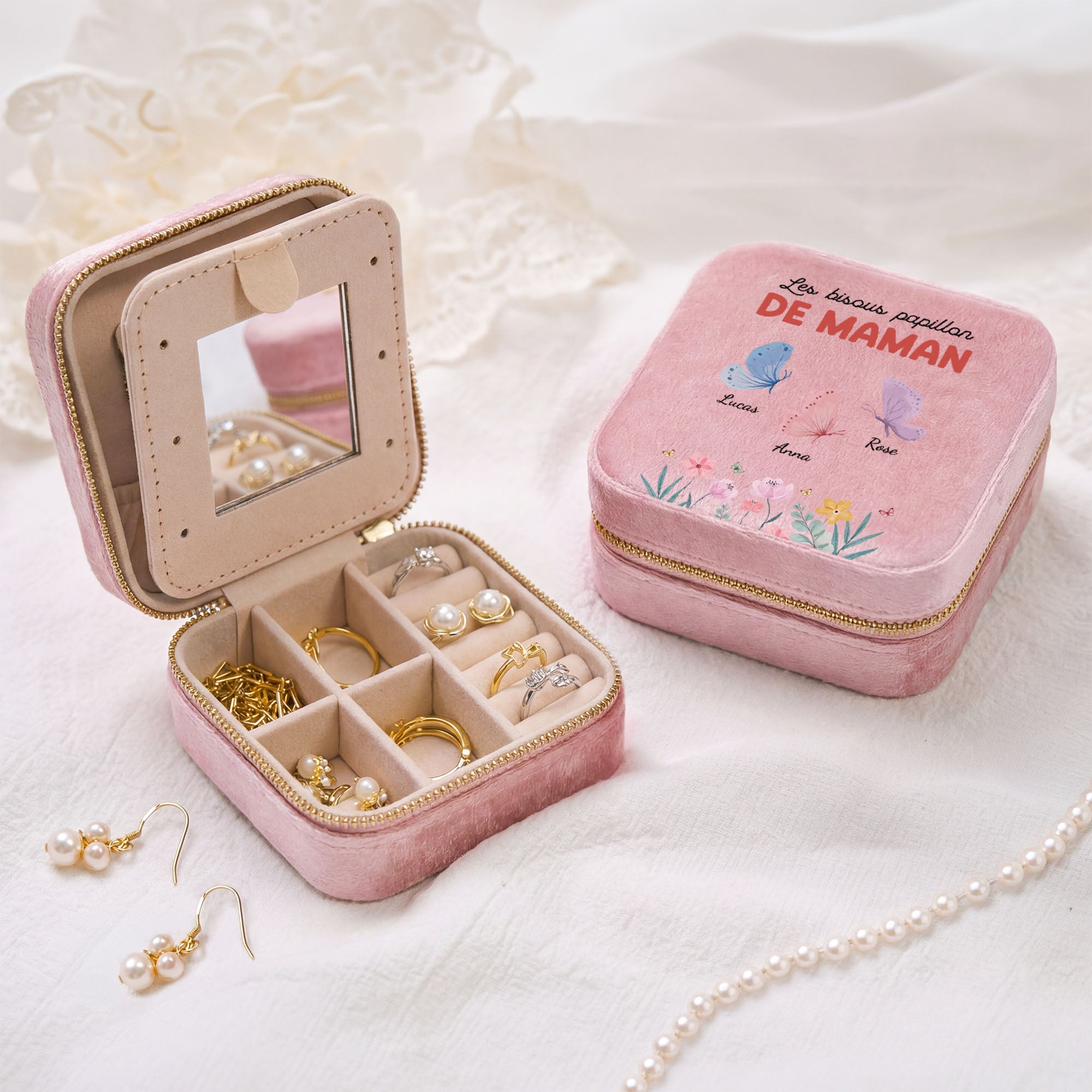 6947AFR1 boite a bijoux velours personnalisee bisous papillon de mamie maman 6947ajtvta_2